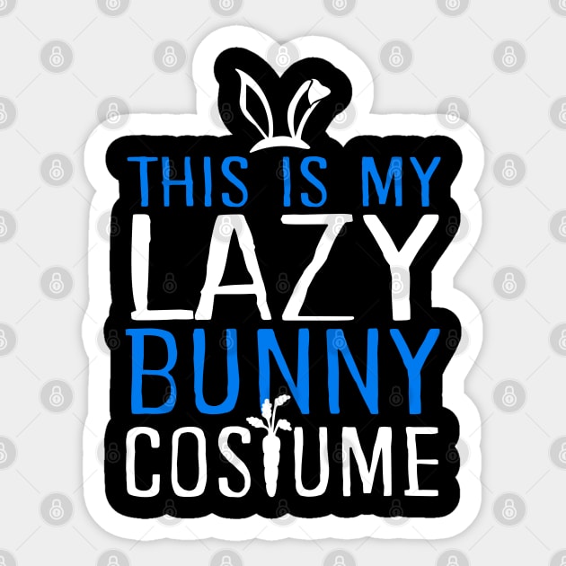 This Is My Lazy Bunny Costume Sticker by KsuAnn